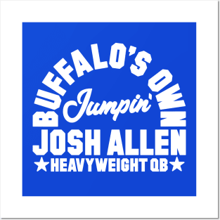 Jumpin' Josh Allen White Posters and Art